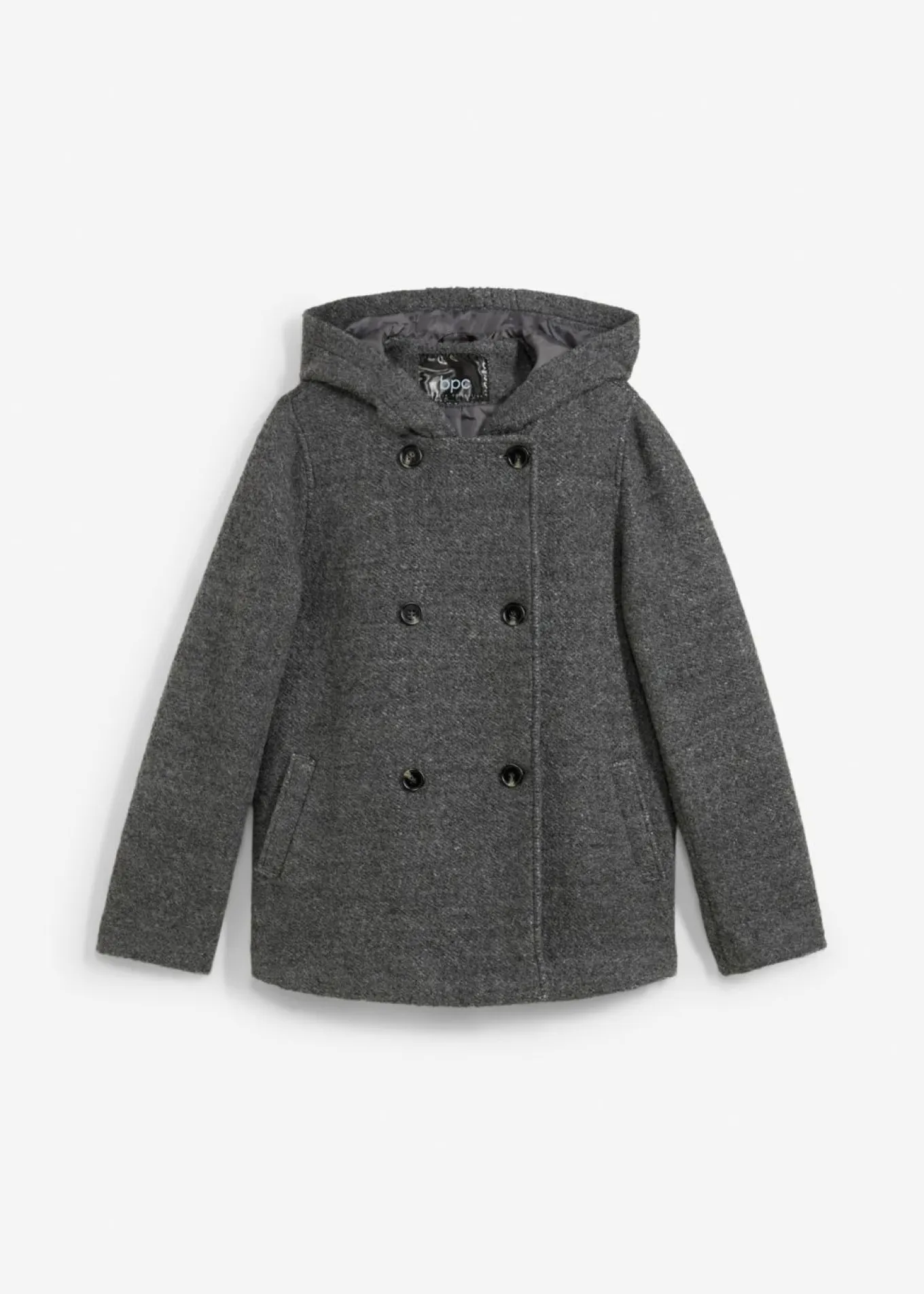 Abrigo marinero de acogedor tejido bouclé