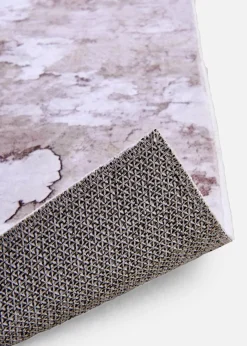 Alfombrilla de baño con estampado de mármol
