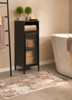 Alfombrilla de baño con estampado de mármol