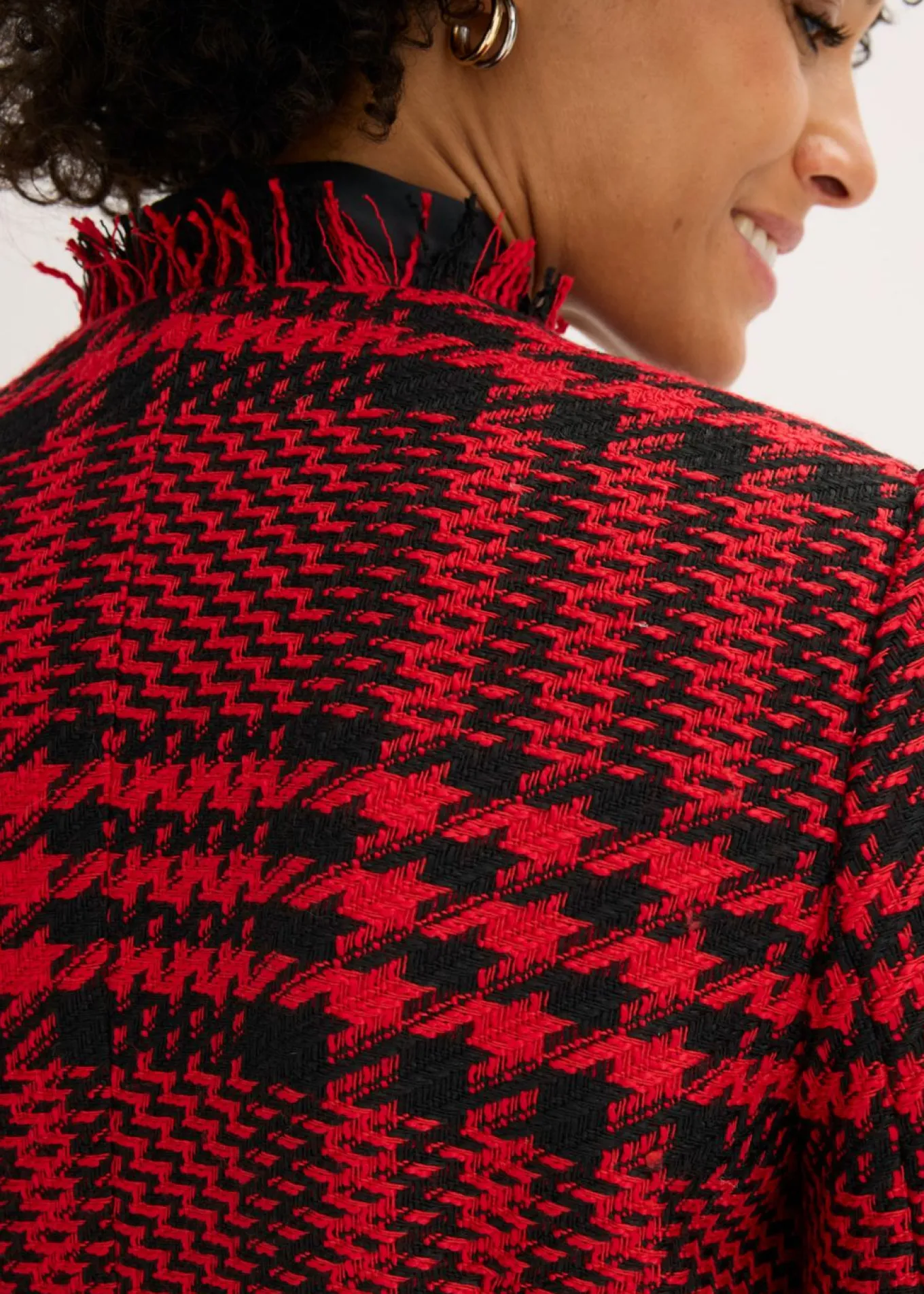 Americana larga de bouclé