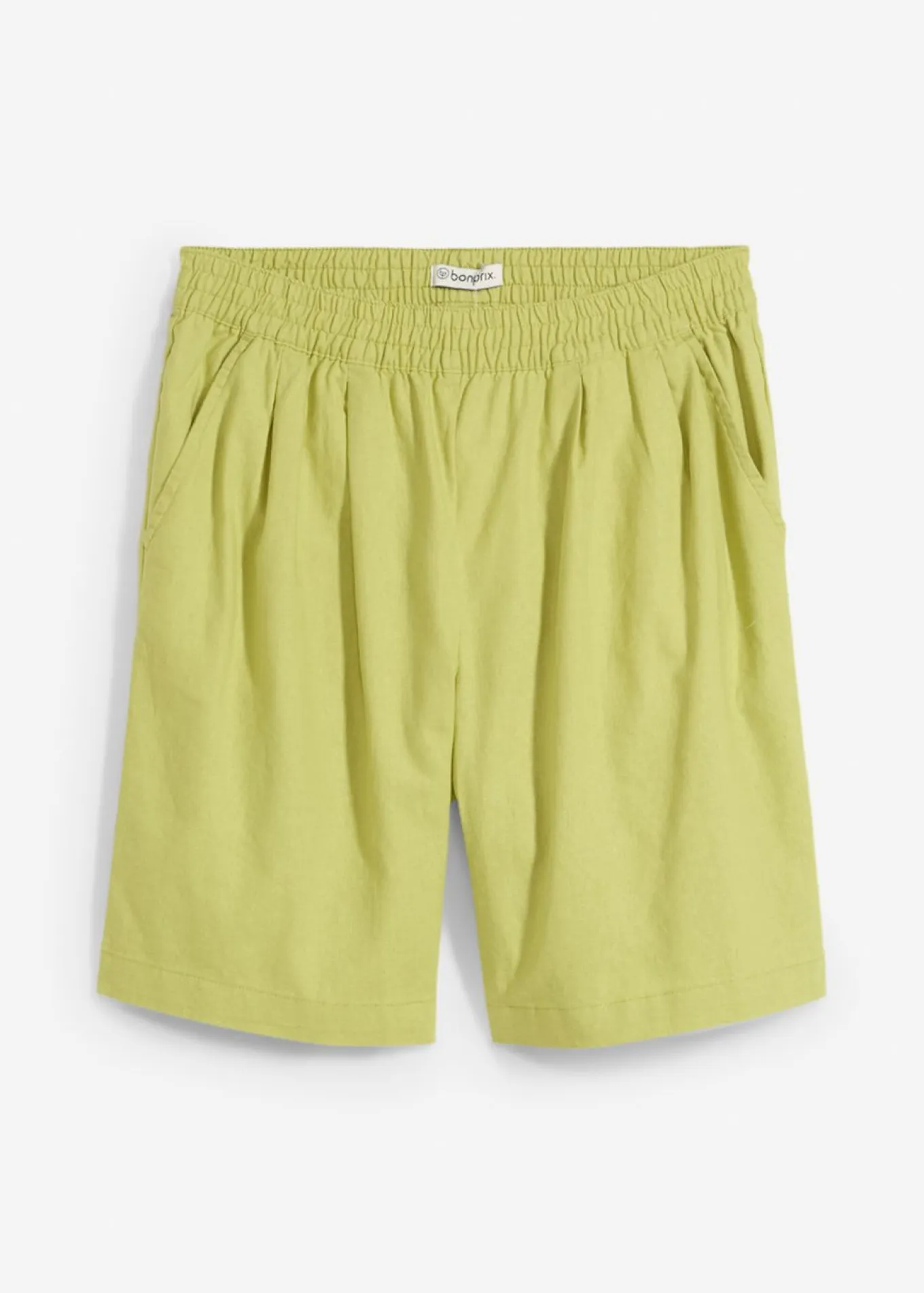 Bermudas de mezcla de lino y algodón