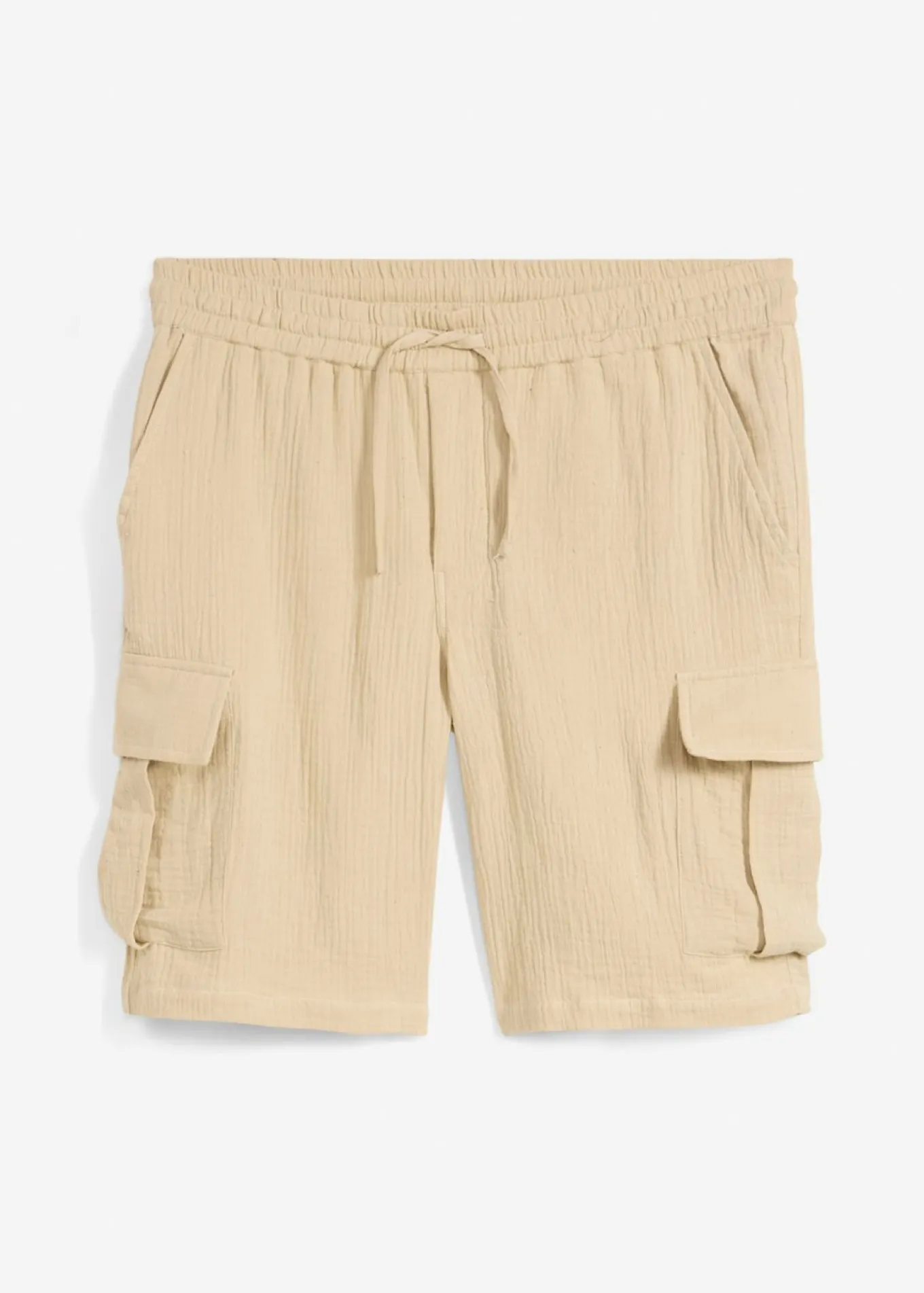 Bermudas de muselina ligera con corte regular