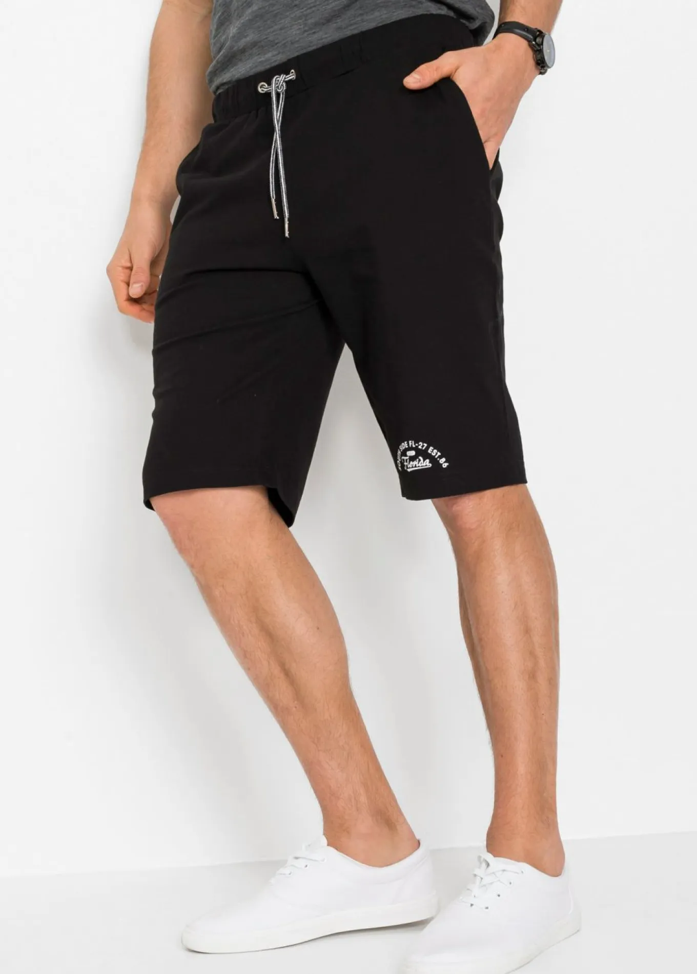 Bermudas de punto de algodón orgánico puro