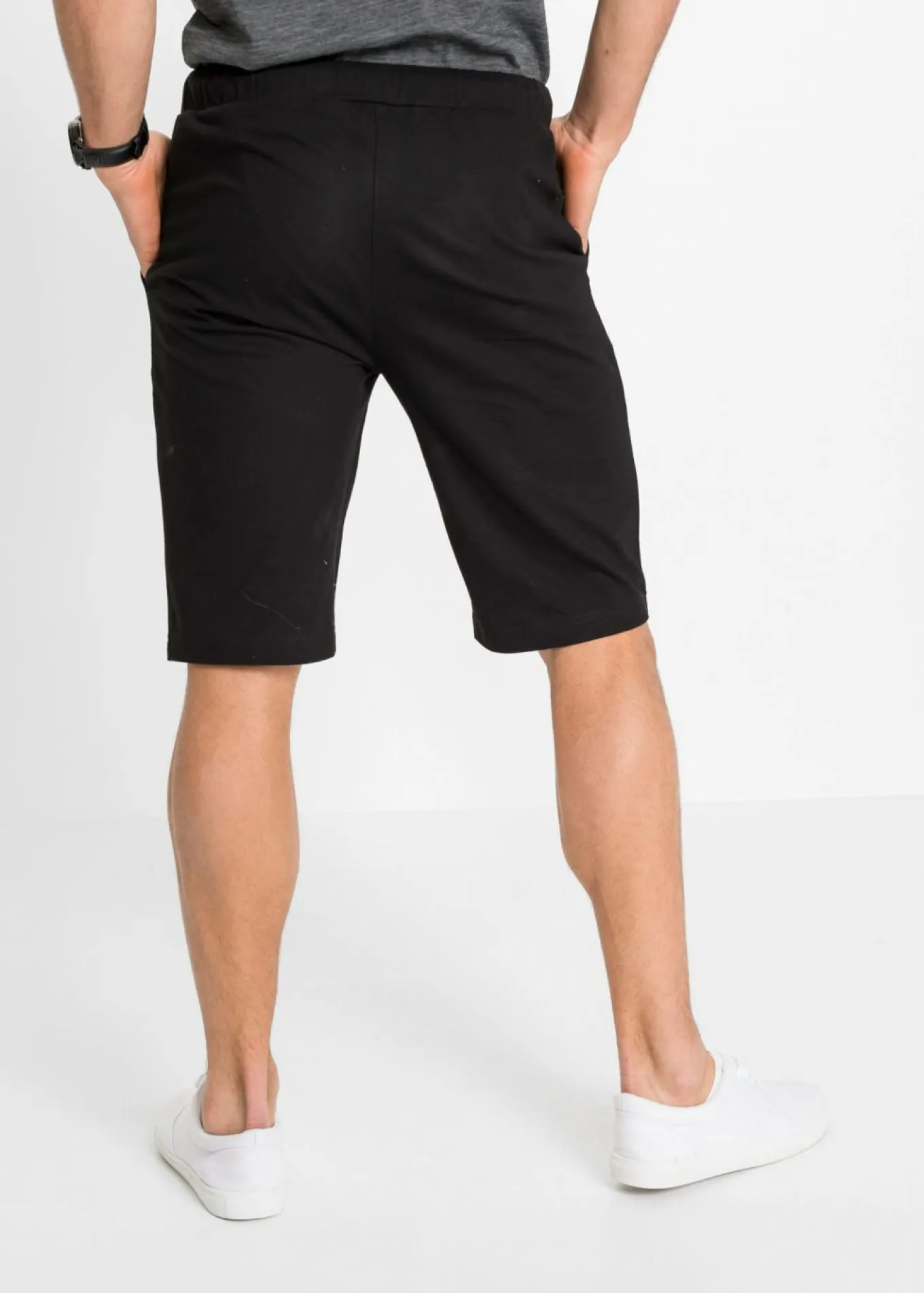 Bermudas de punto de algodón orgánico puro