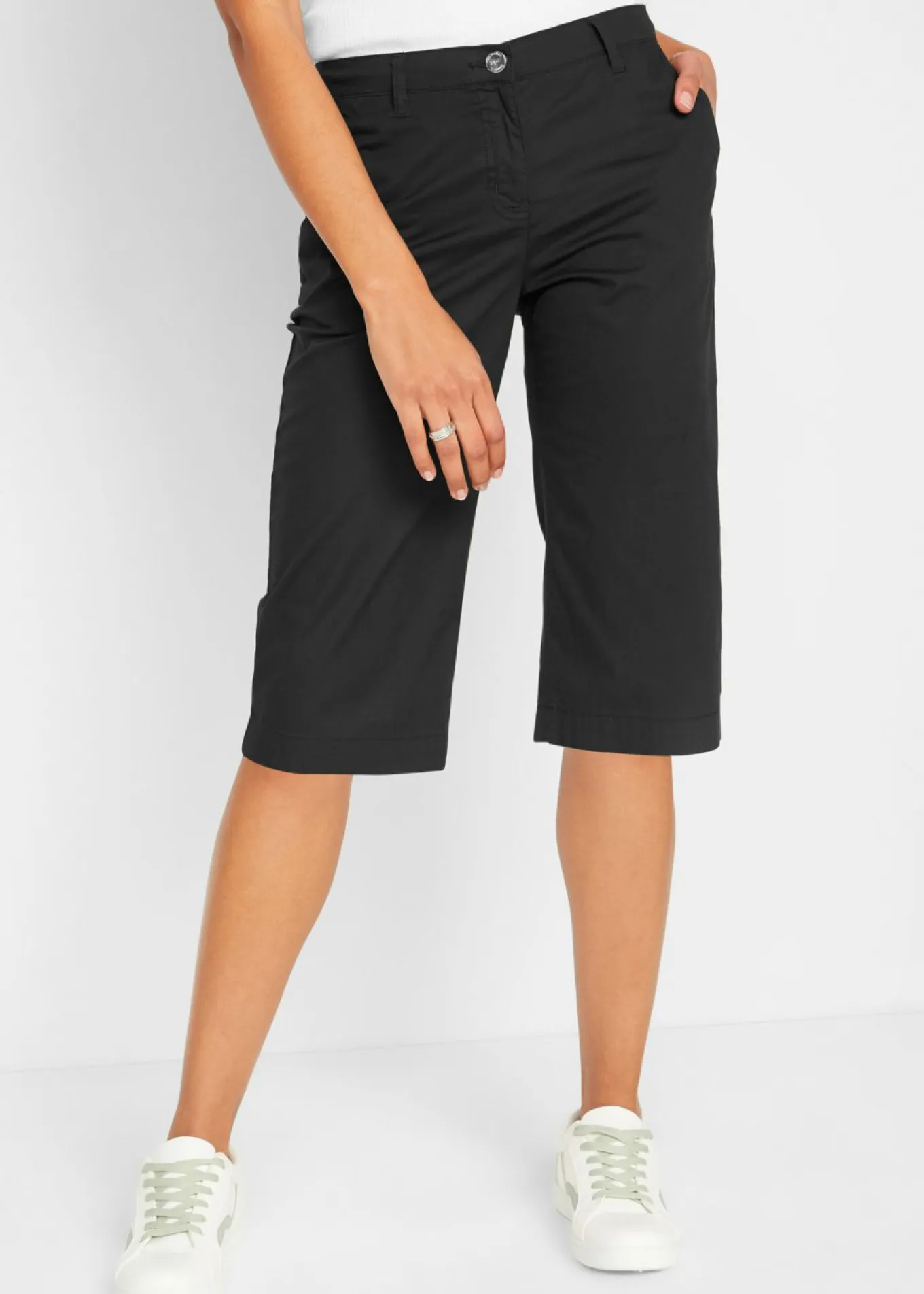 Bermudas largas con cintura elástica