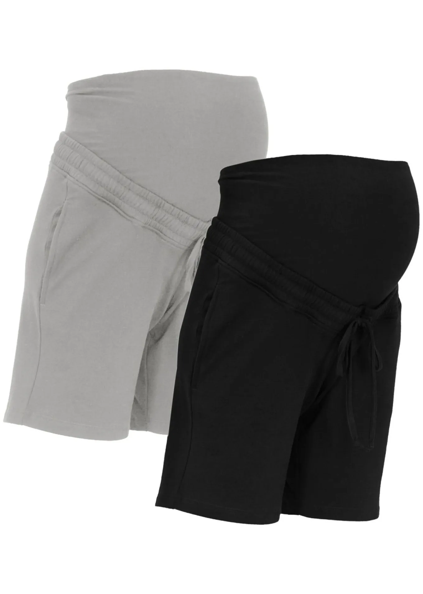 Bermudas premamá de tejido de sudadera (2 unidades)
