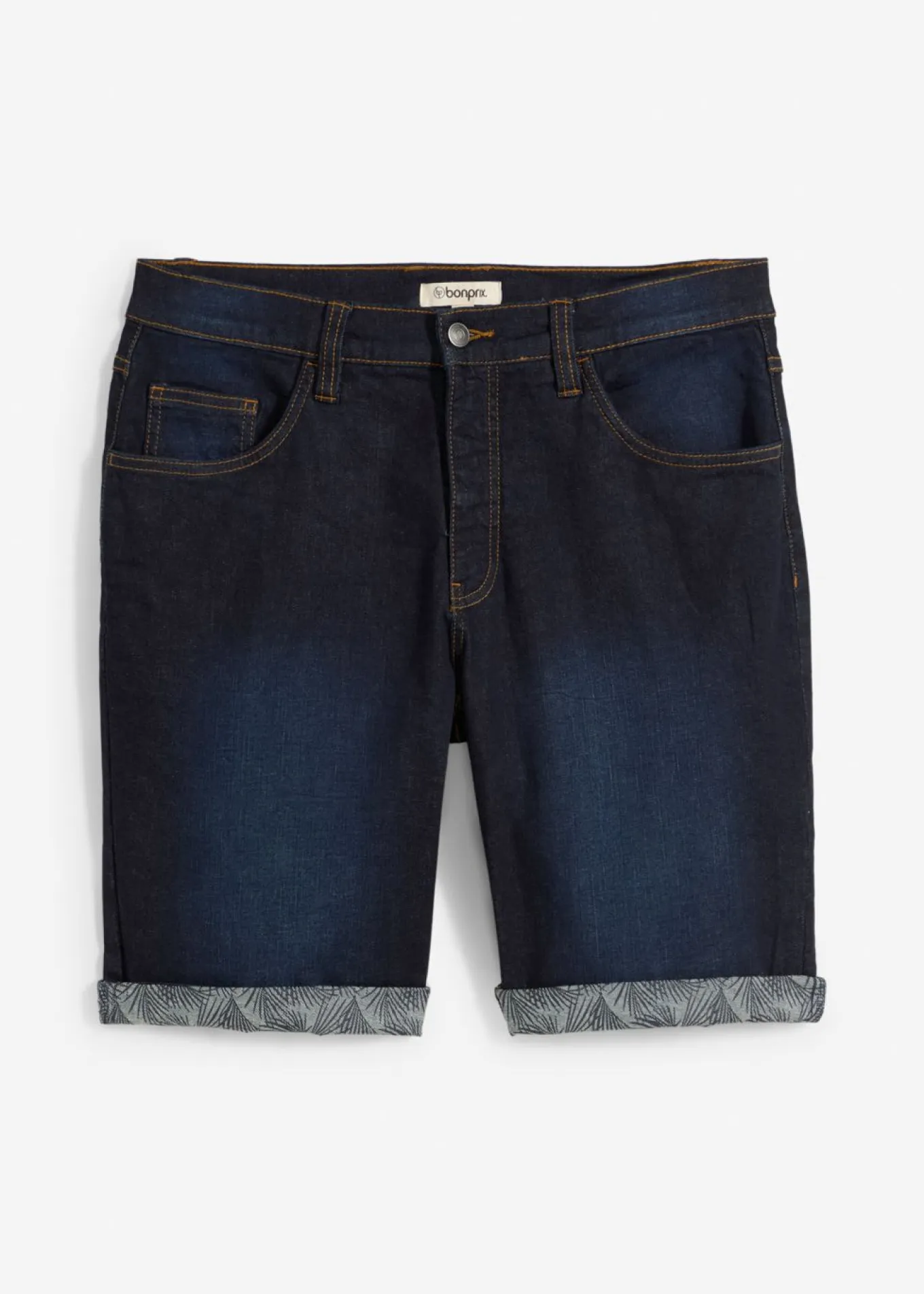 Bermudas vaqueras elásticas con corte regular