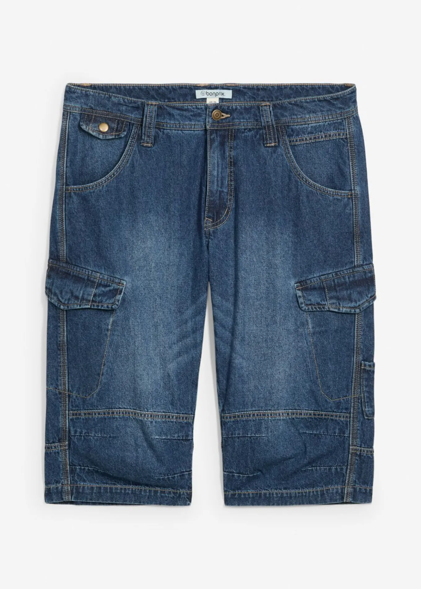 Bermudas vaqueras tipo cargo con corte relajado