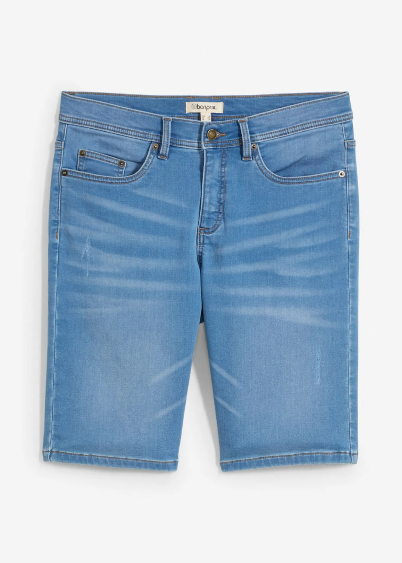 Bermudas vaqueras tipo chándal con corte holgado y regular