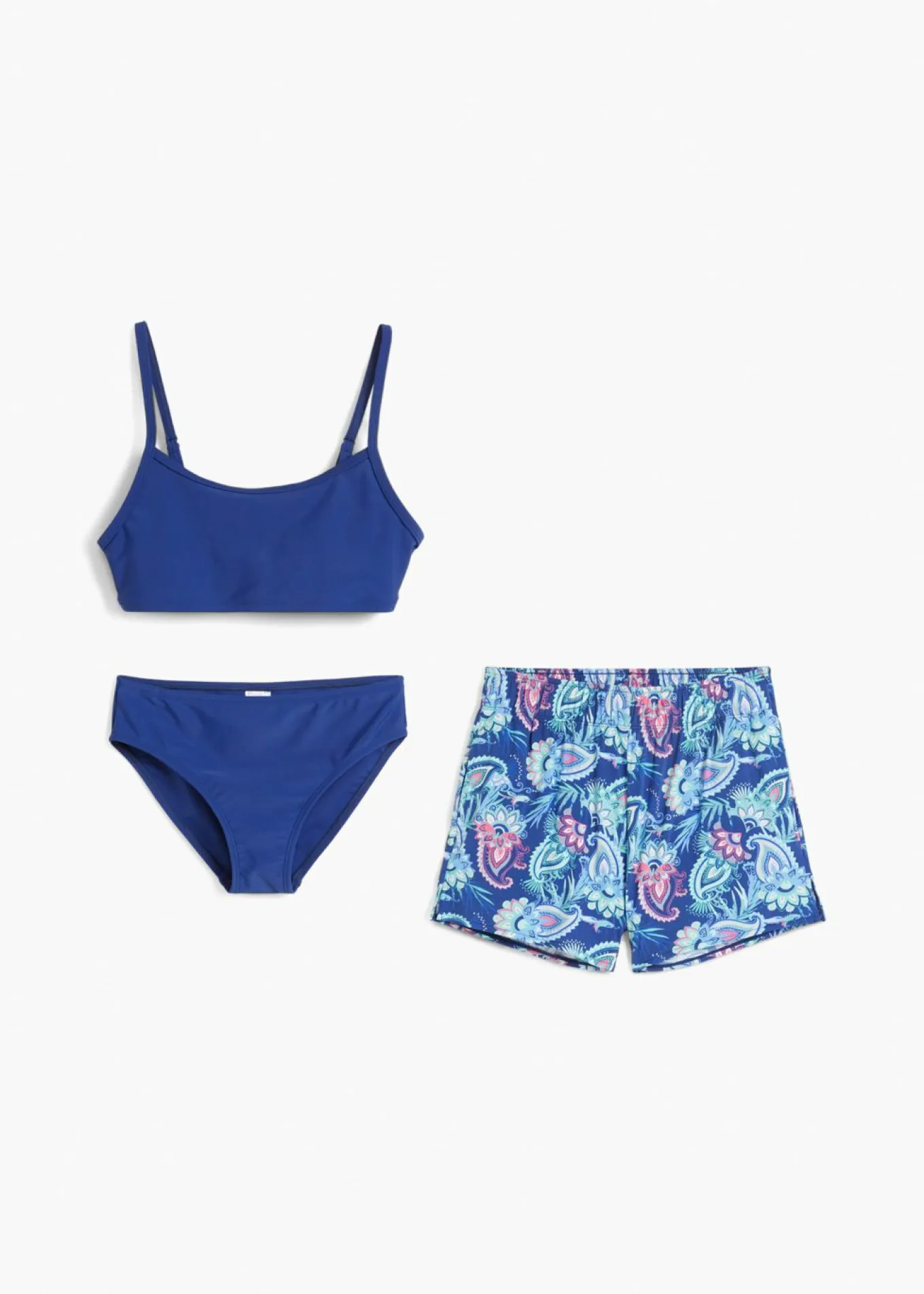 Bikini + pantalón corto (conjunto de 3 piezas)