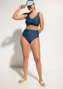 Bikini con ligero efecto moldeador y aspecto cruzado (2 piezas)