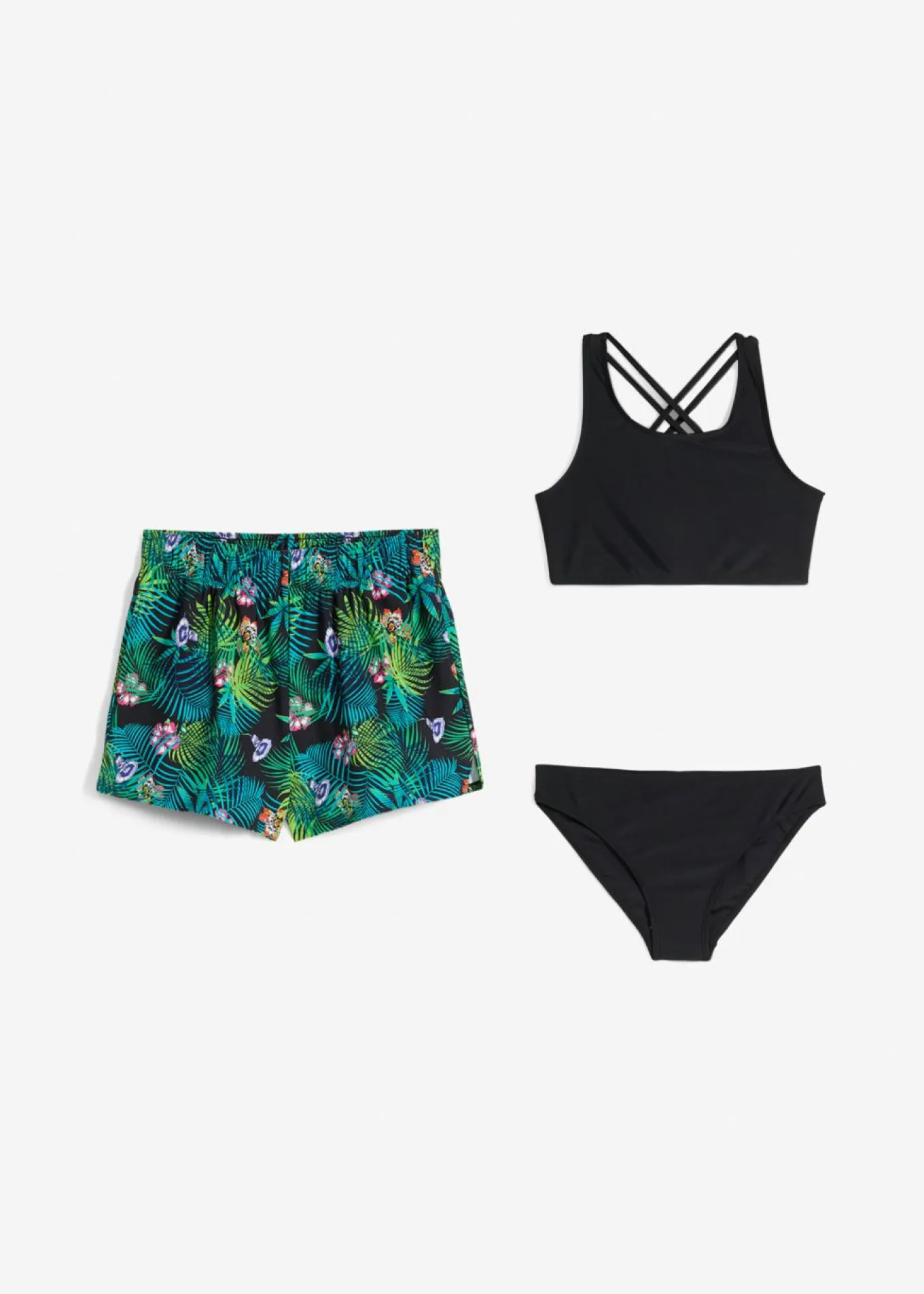 Bikini y braguita de baño (conjunto de 3 piezas)