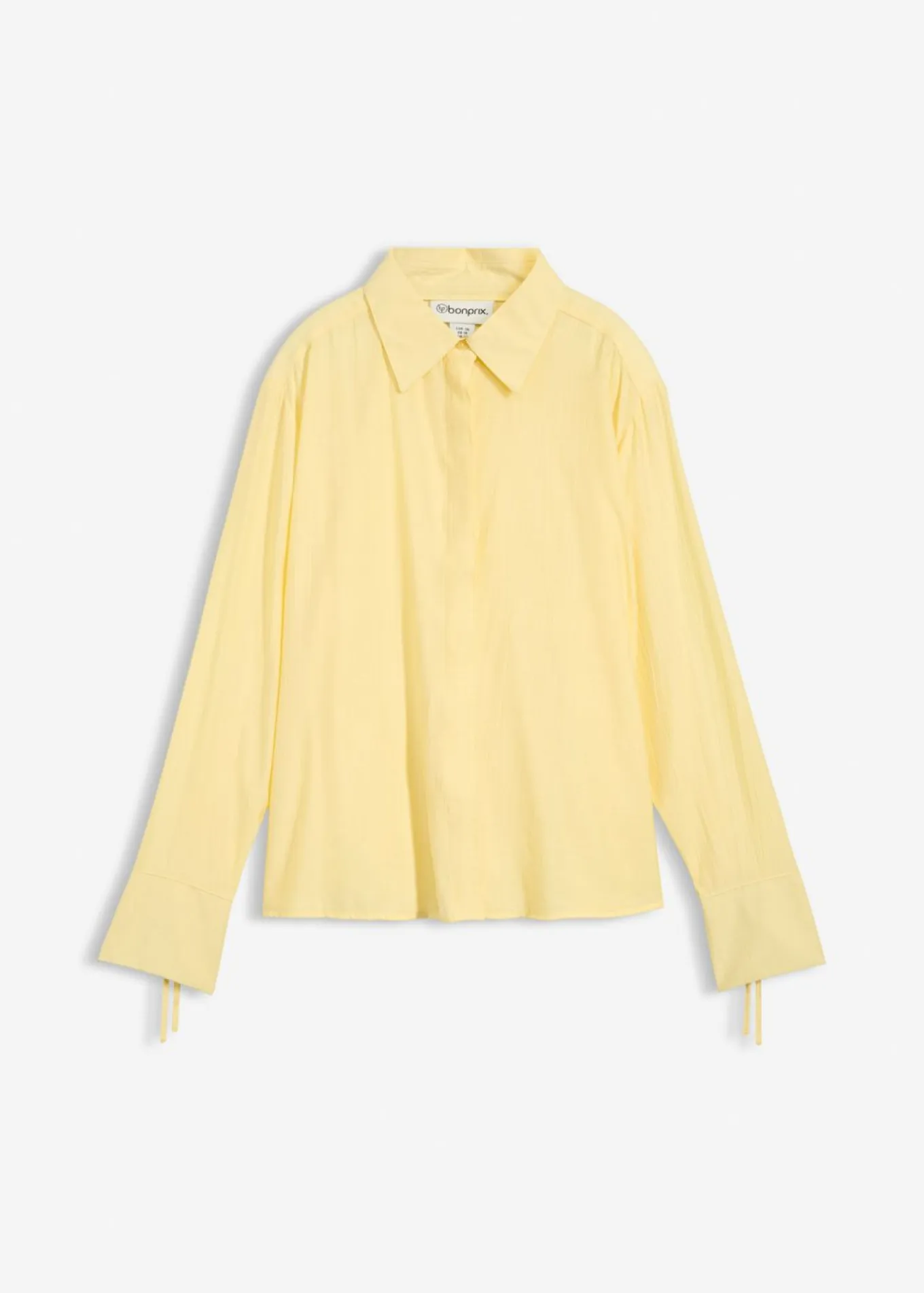 Blusa camisera de mezcla de viscosa fluida