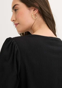 Blusa de crepé estructurado