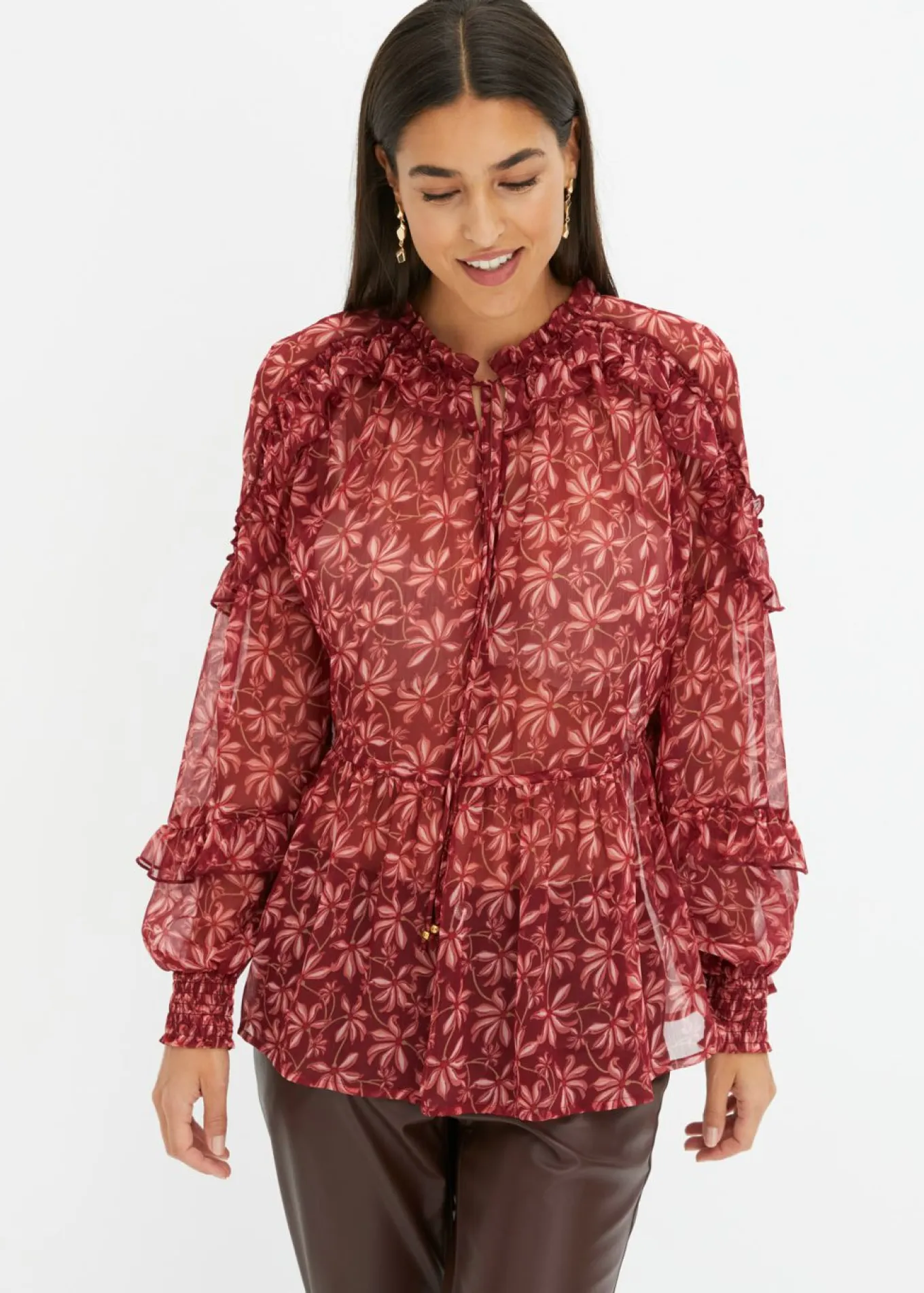 Blusa de gasa