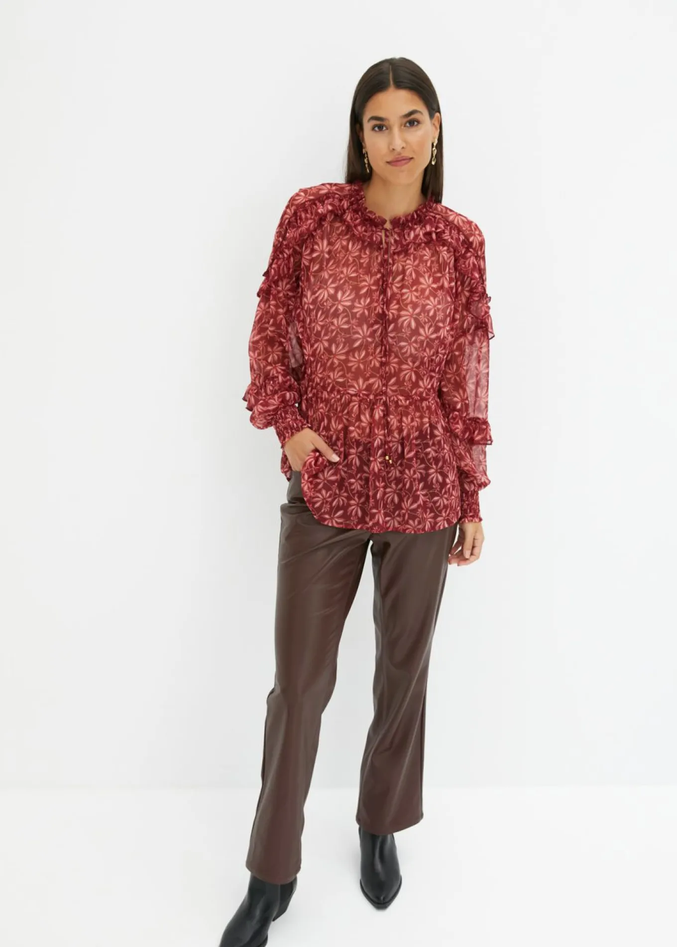 Blusa de gasa