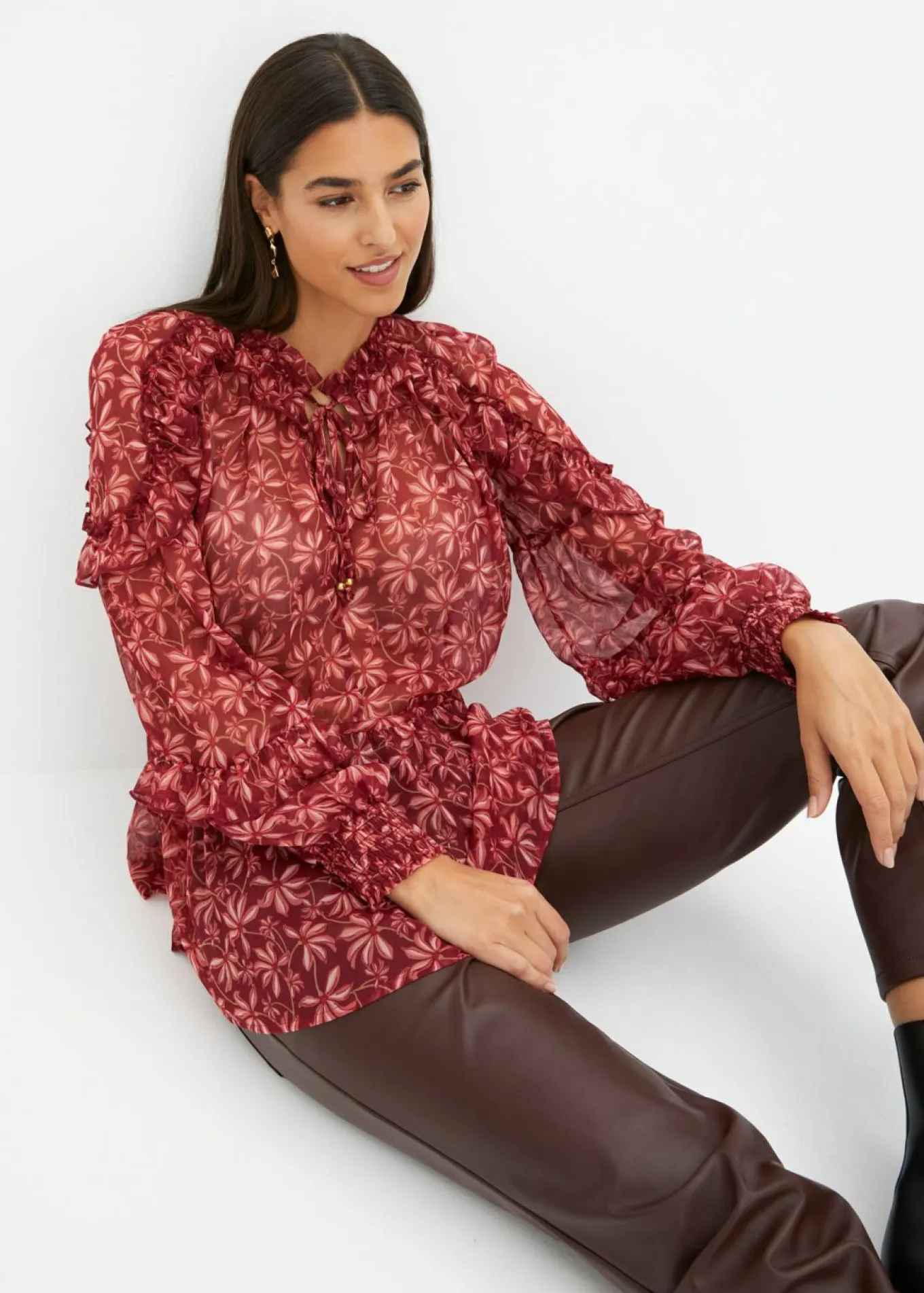Blusa de gasa