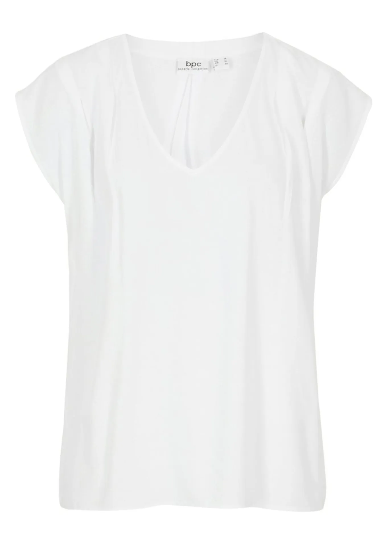 Blusa de manga corta con escote en V