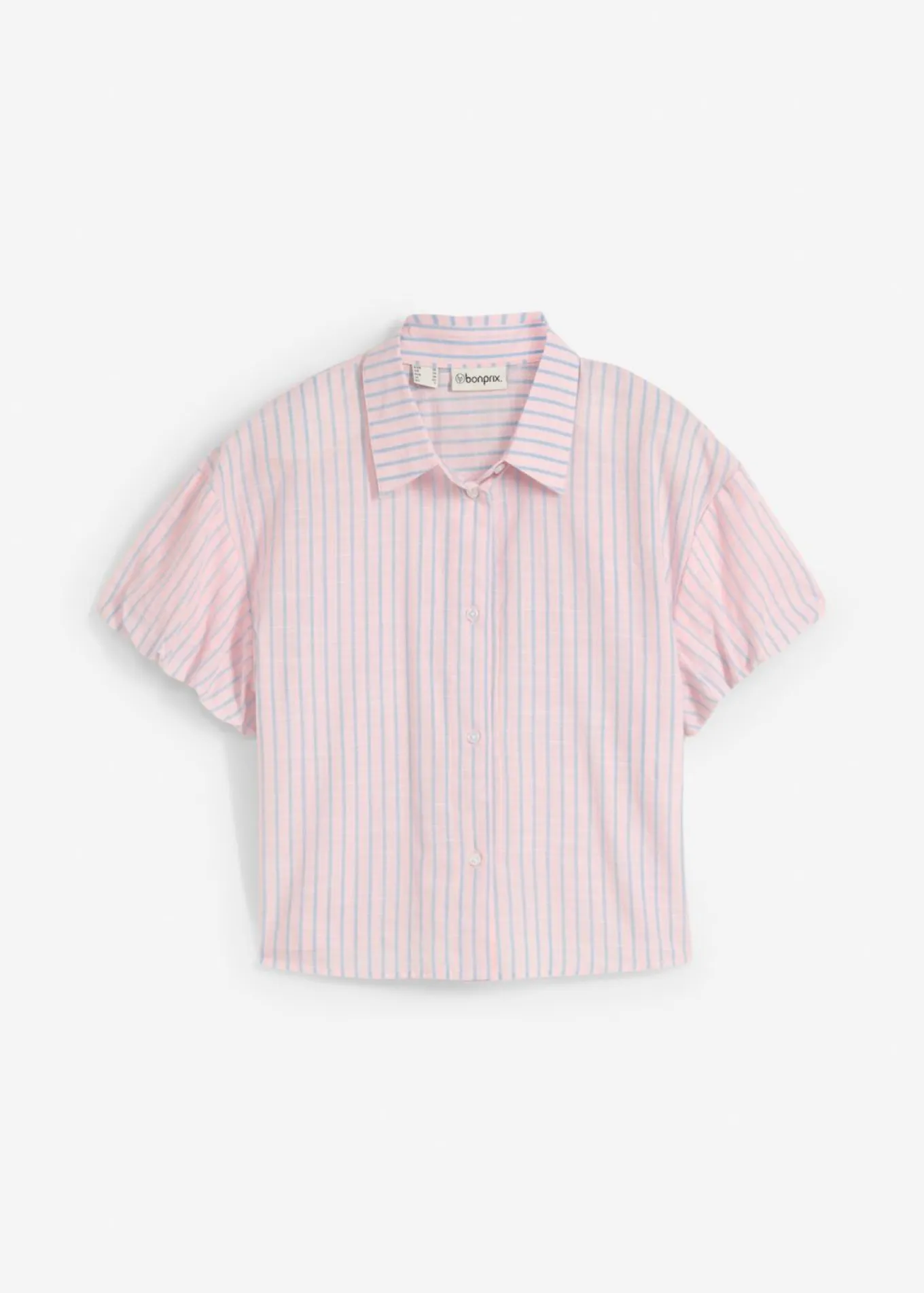Blusa de manga corta de algodón puro