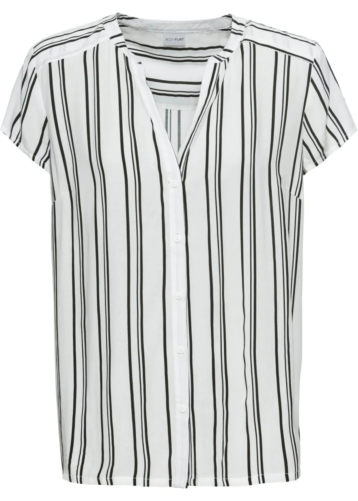 Blusa de manga corta de viscosa pura