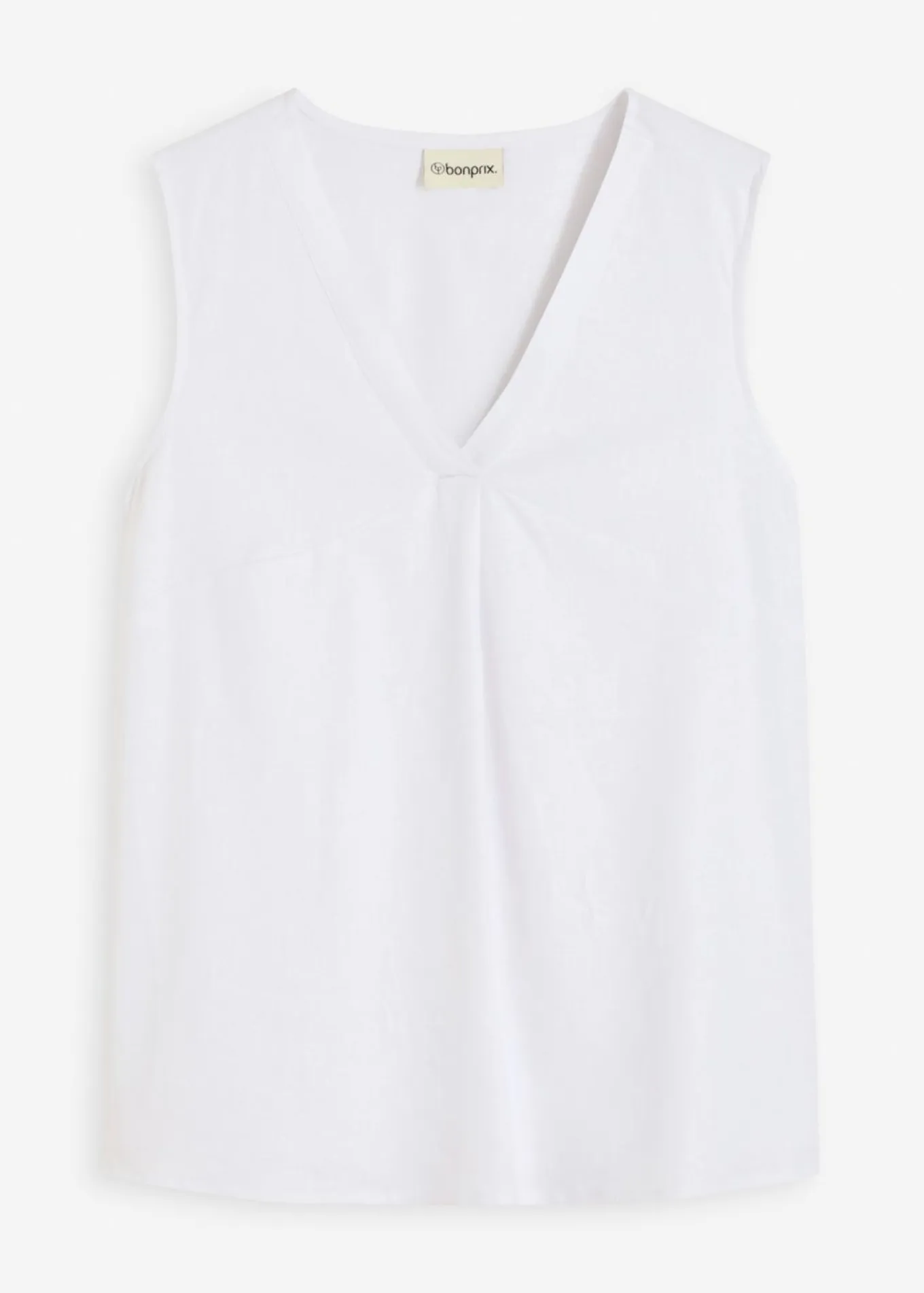 Blusa de mezcla de lino vaporoso