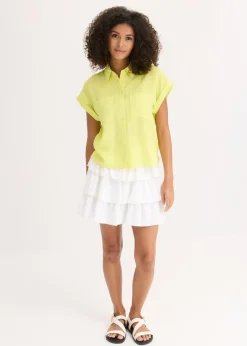 Blusa de mezcla de lyocell fluido
