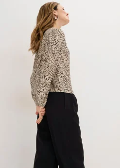 Blusa de mezcla de viscosa