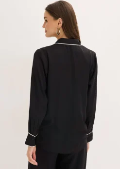 Blusa de satén fluido