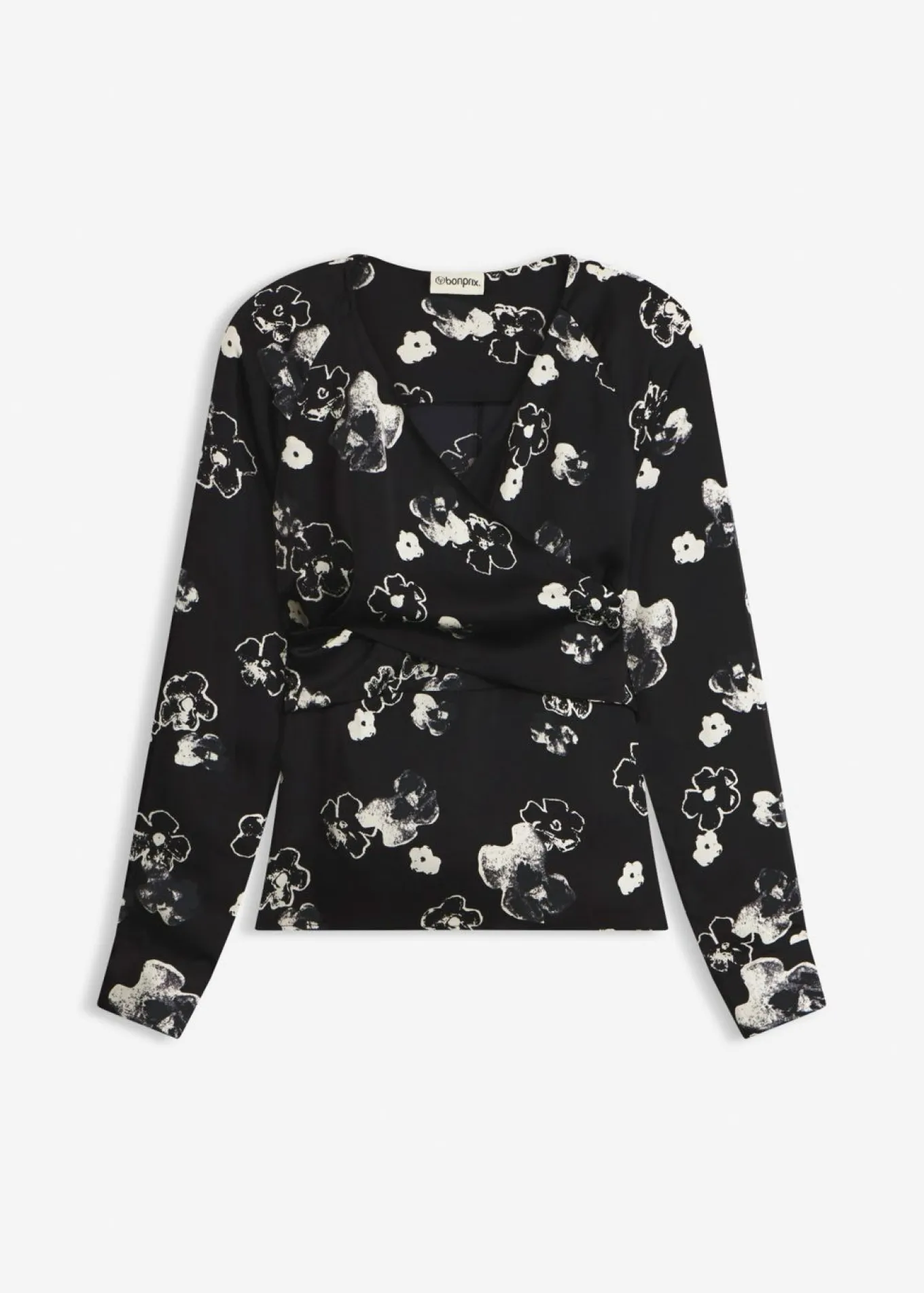Blusa de satén fluido