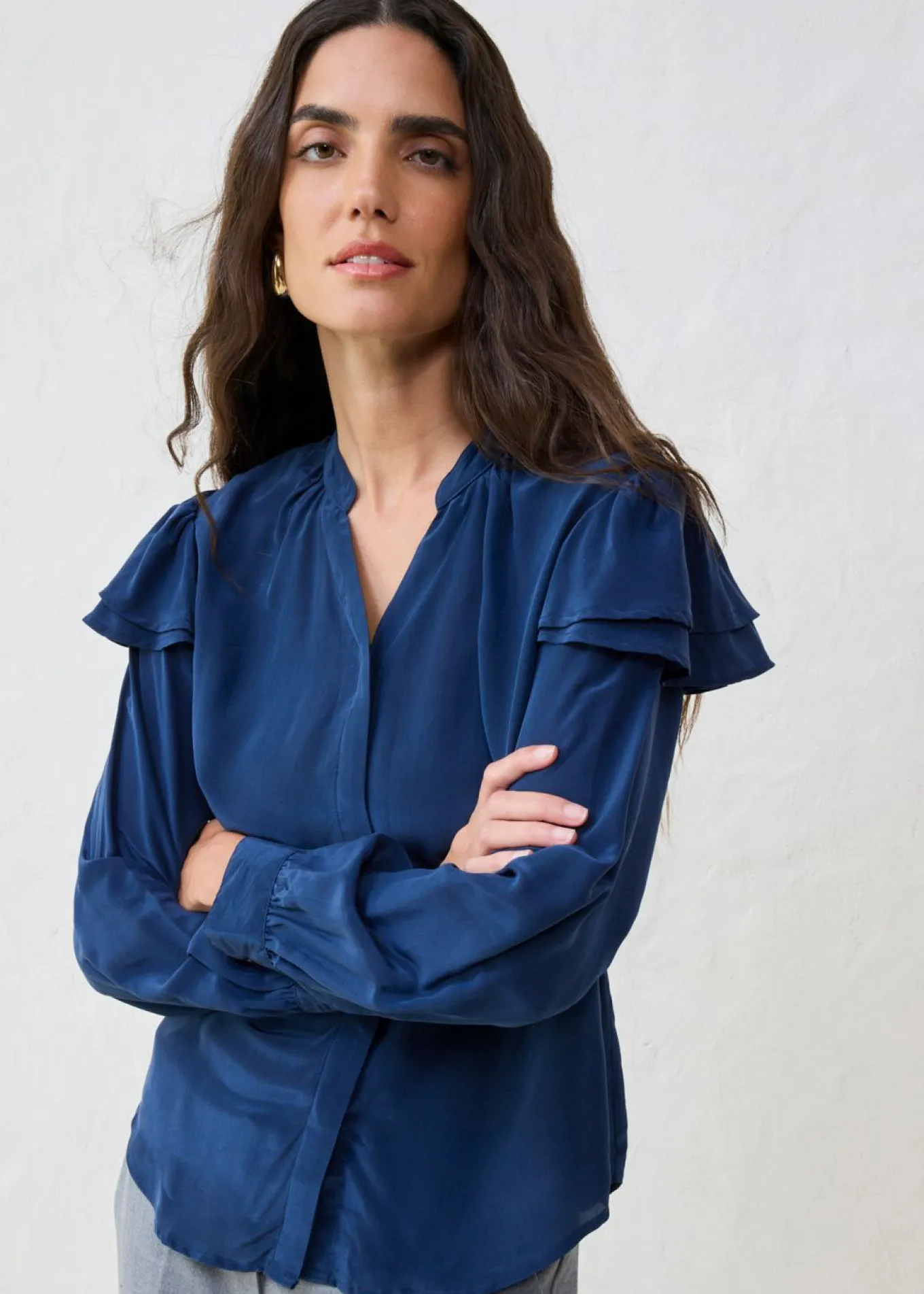 Blusa de seda