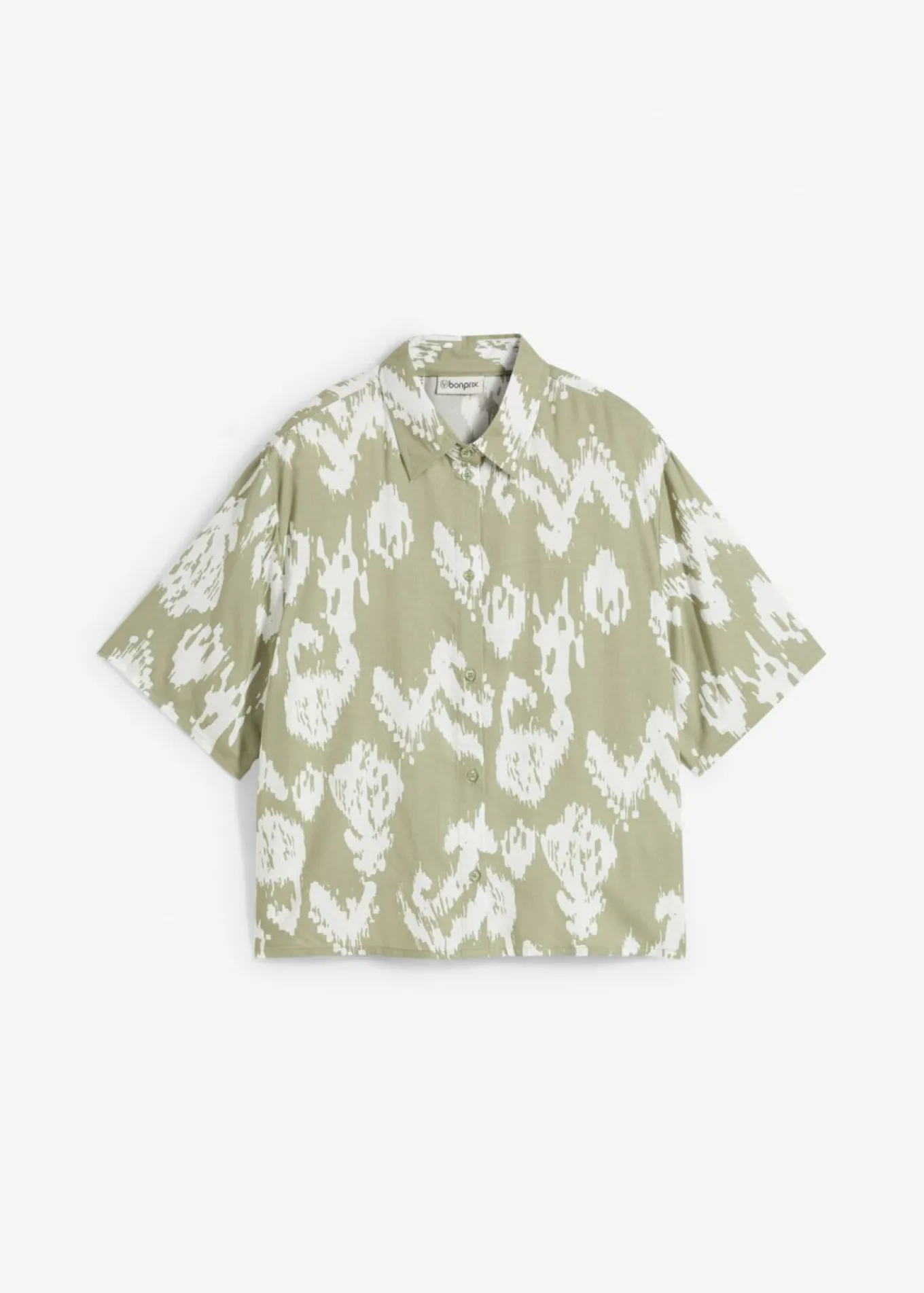 Blusa de viscosa con estampado étnico