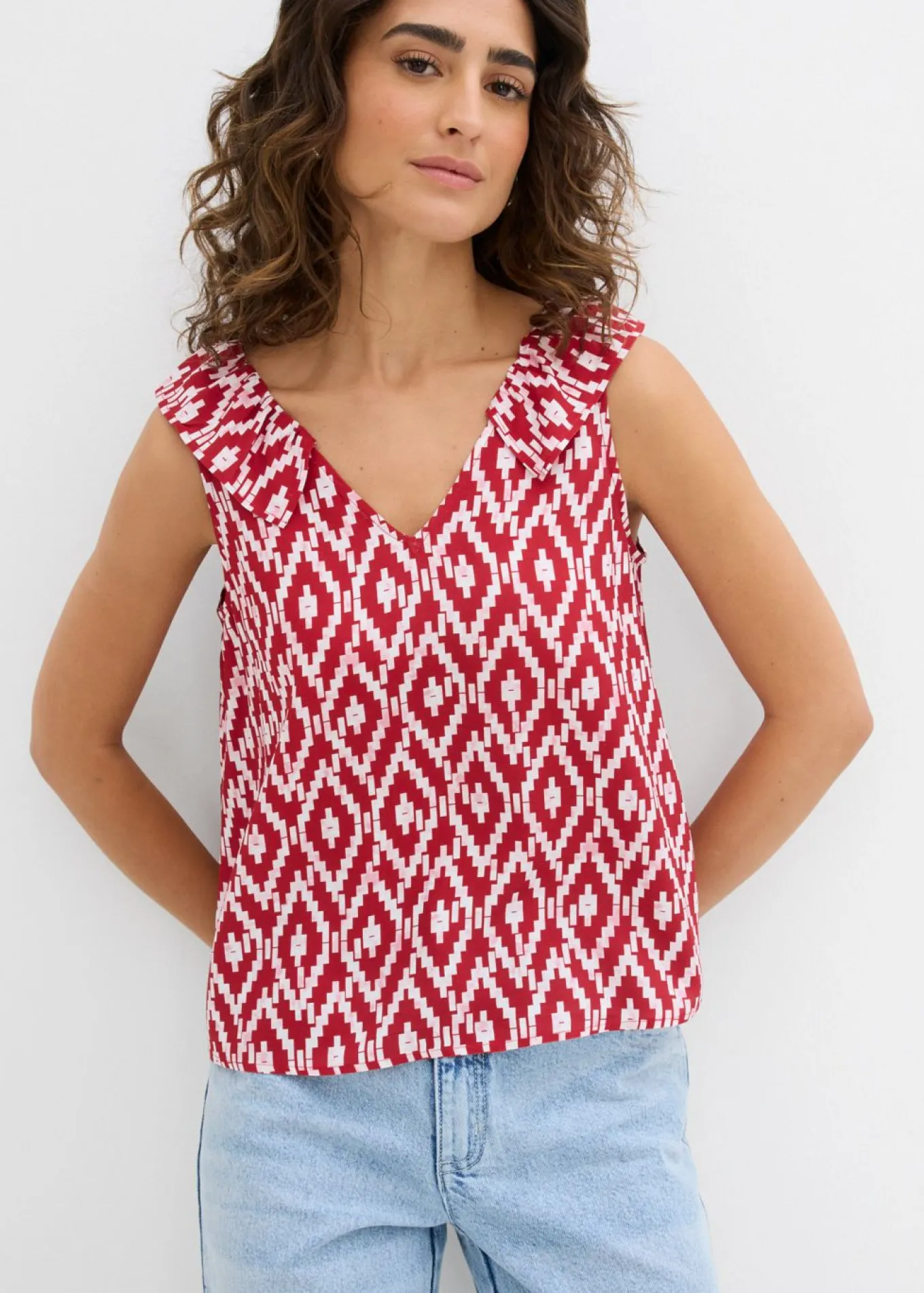 Blusa de viscosa fluida