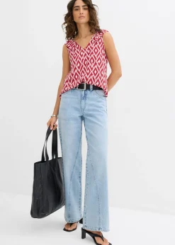Blusa de viscosa fluida