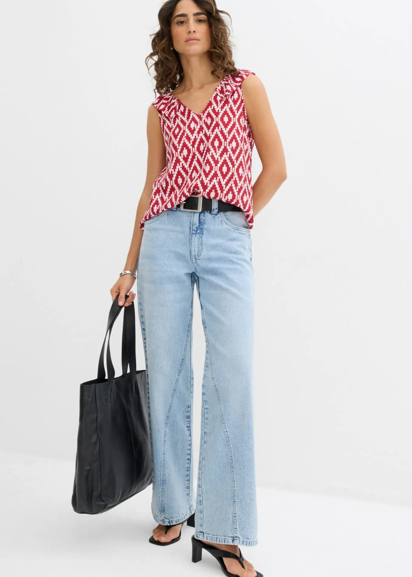 Blusa de viscosa fluida