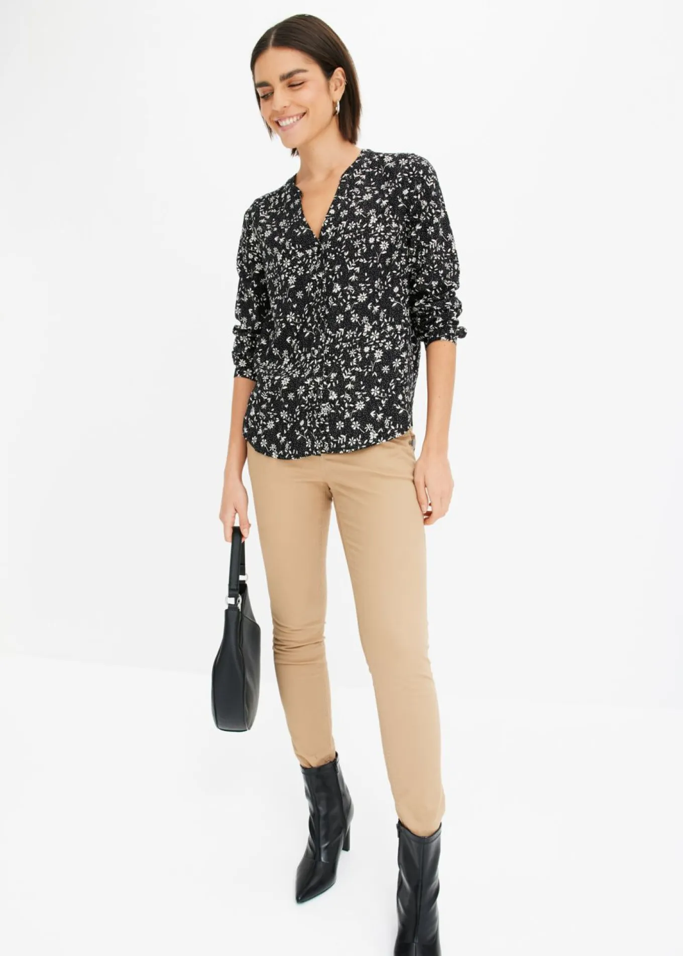 Blusa de viscosa fluida