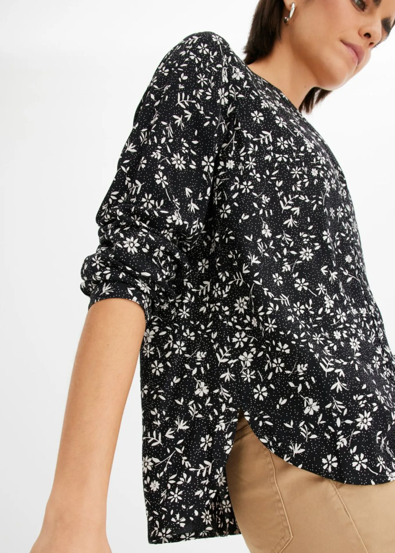 Blusa de viscosa fluida