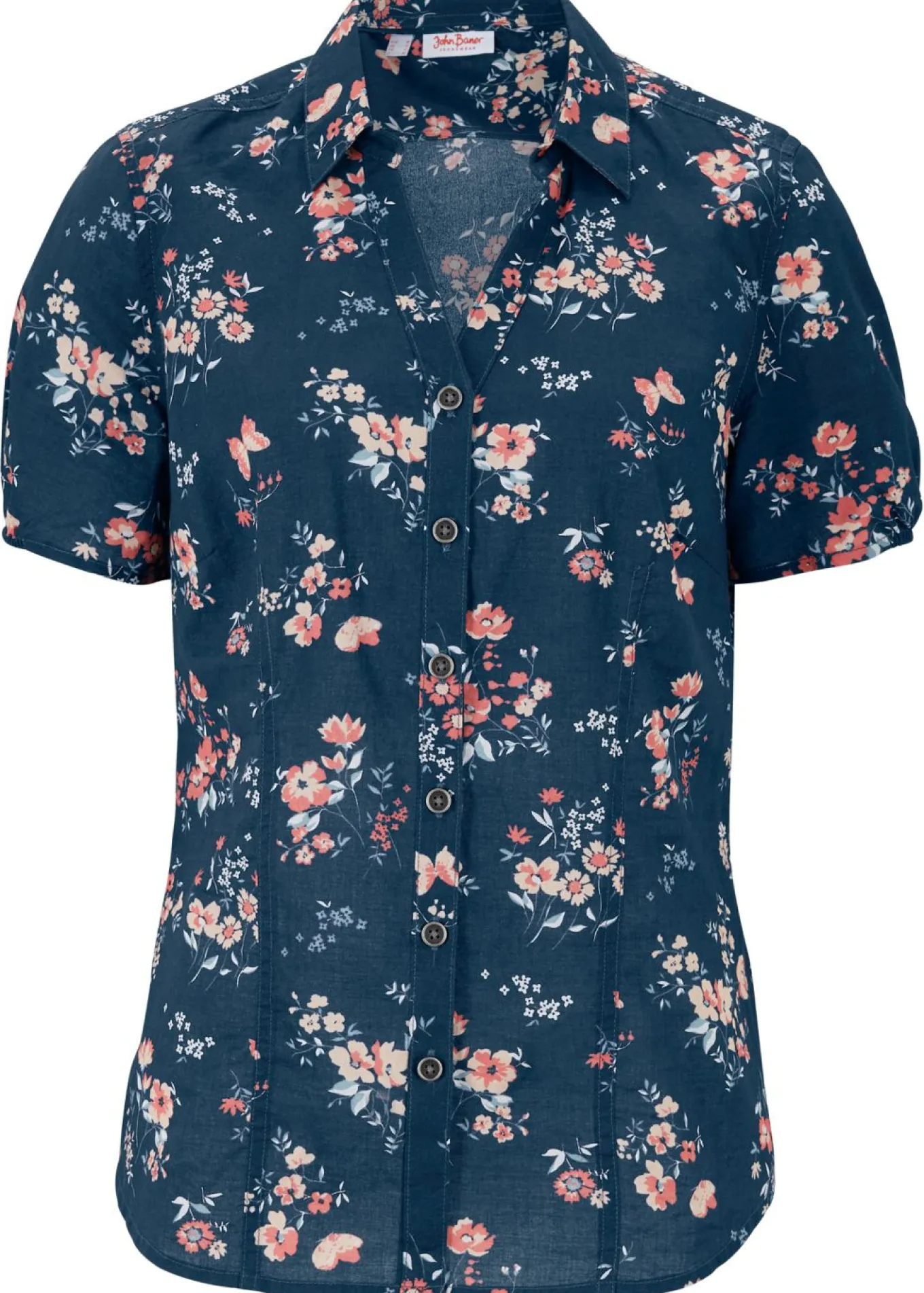 Blusa estampada de manga corta
