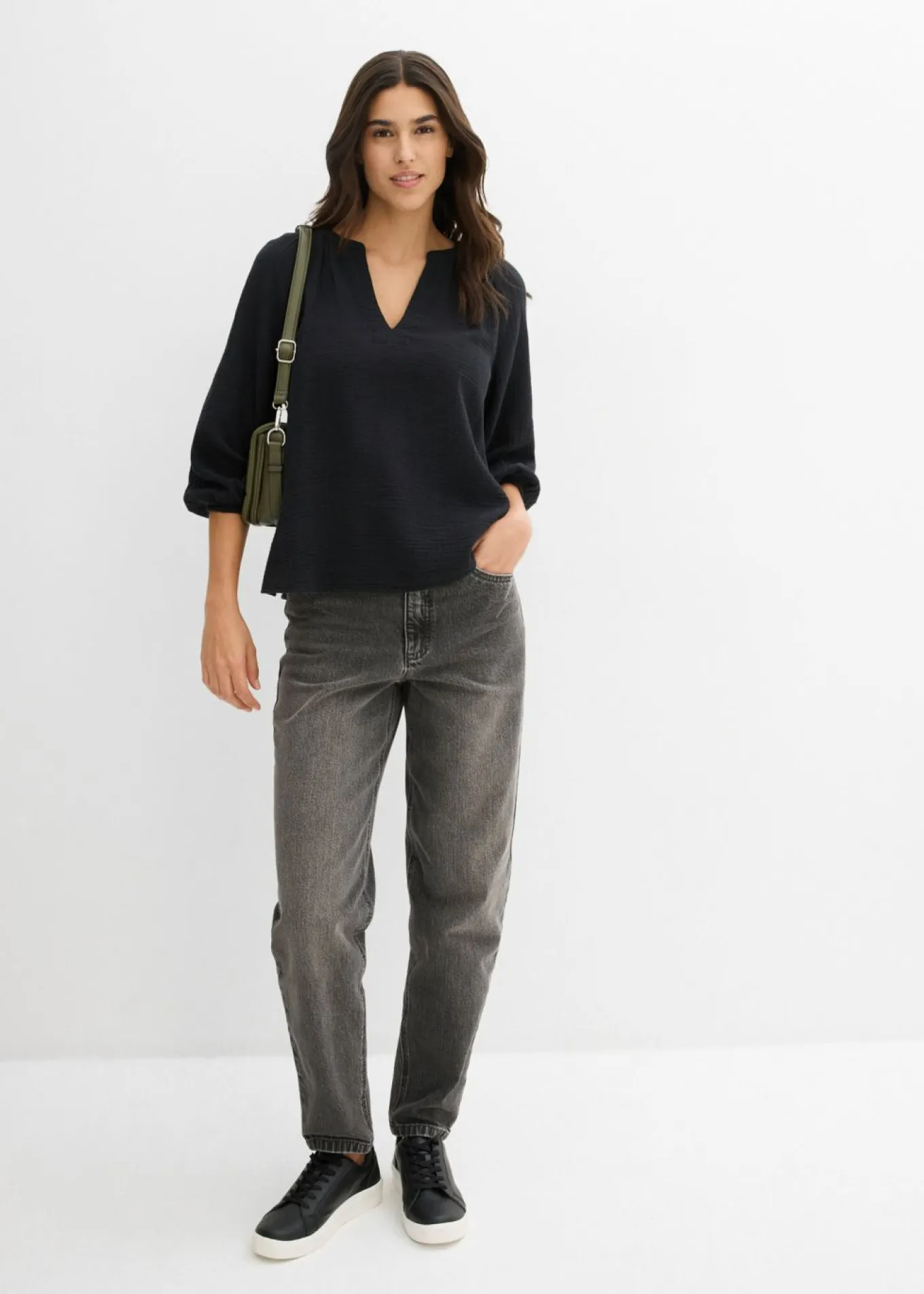 Blusa holgada de muselina