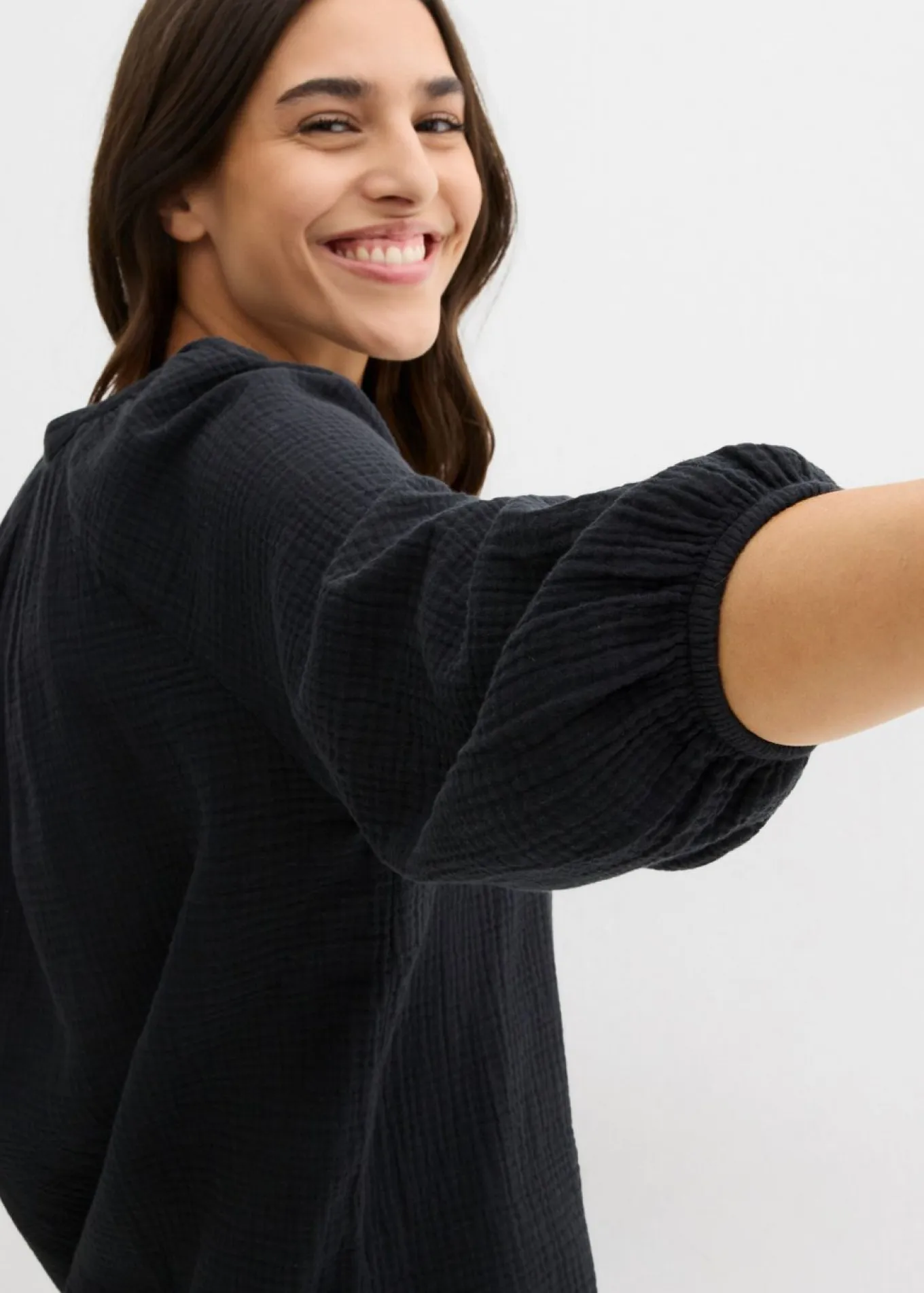 Blusa holgada de muselina