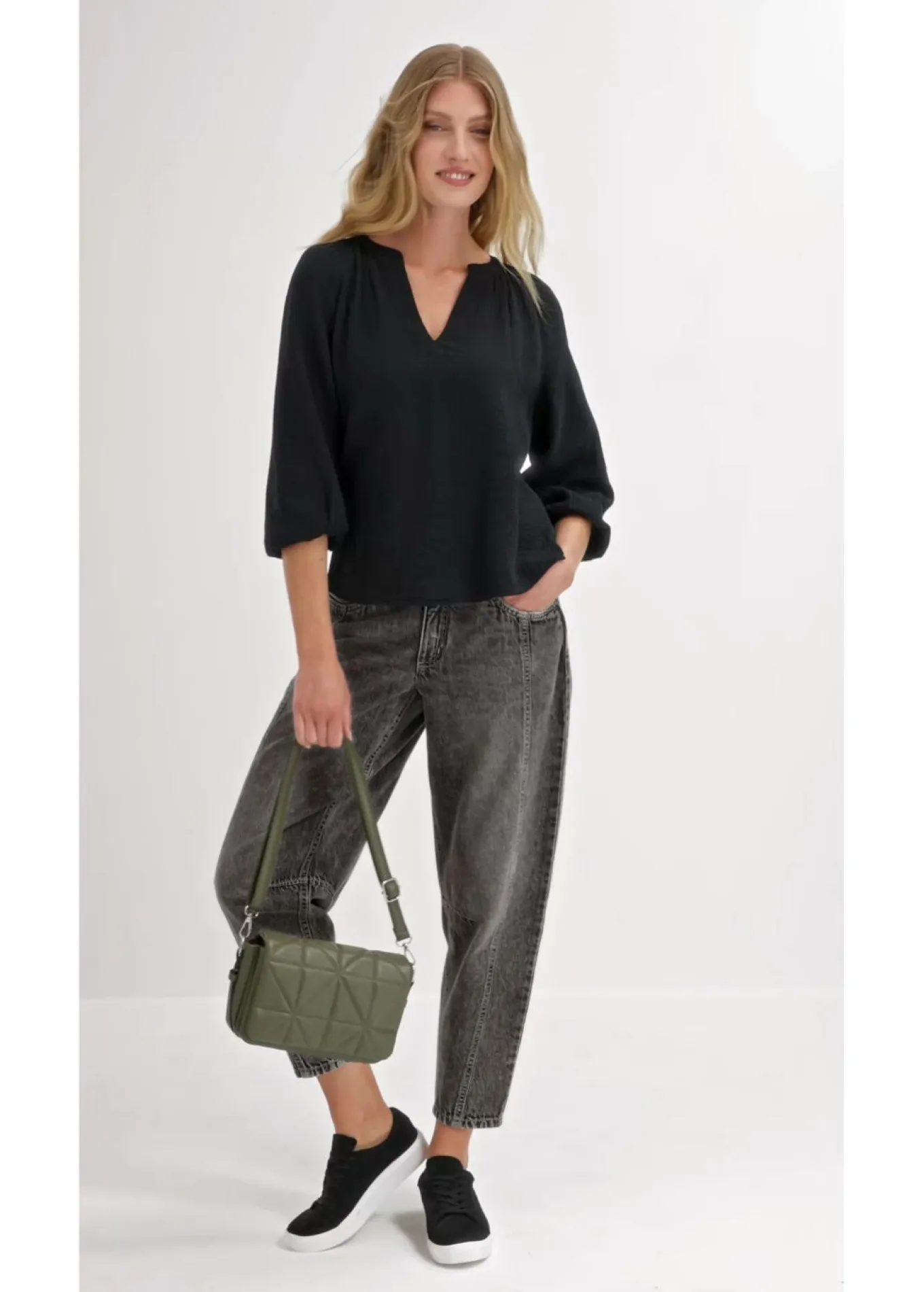 Blusa holgada de muselina