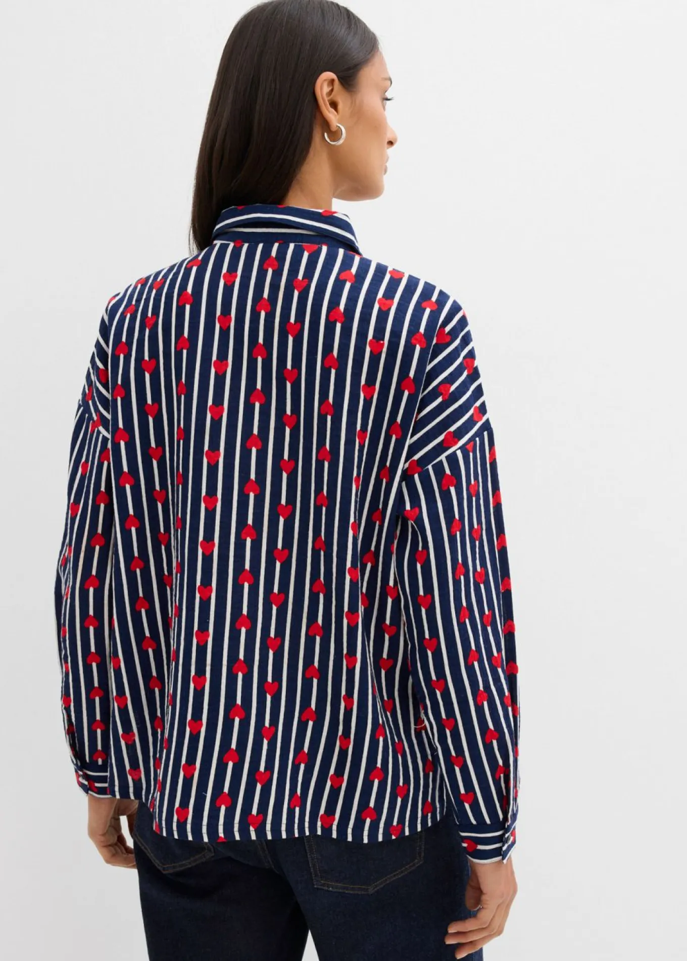 Blusa holgada de muselina suave