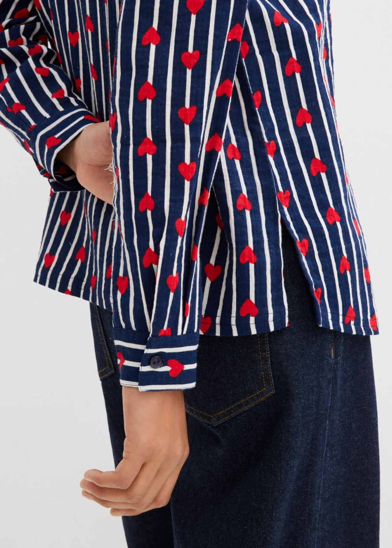 Blusa holgada de muselina suave