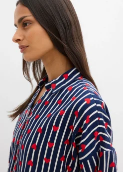 Blusa holgada de muselina suave