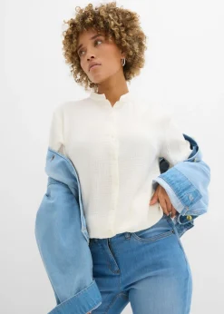 Blusa larga de muselina ligera