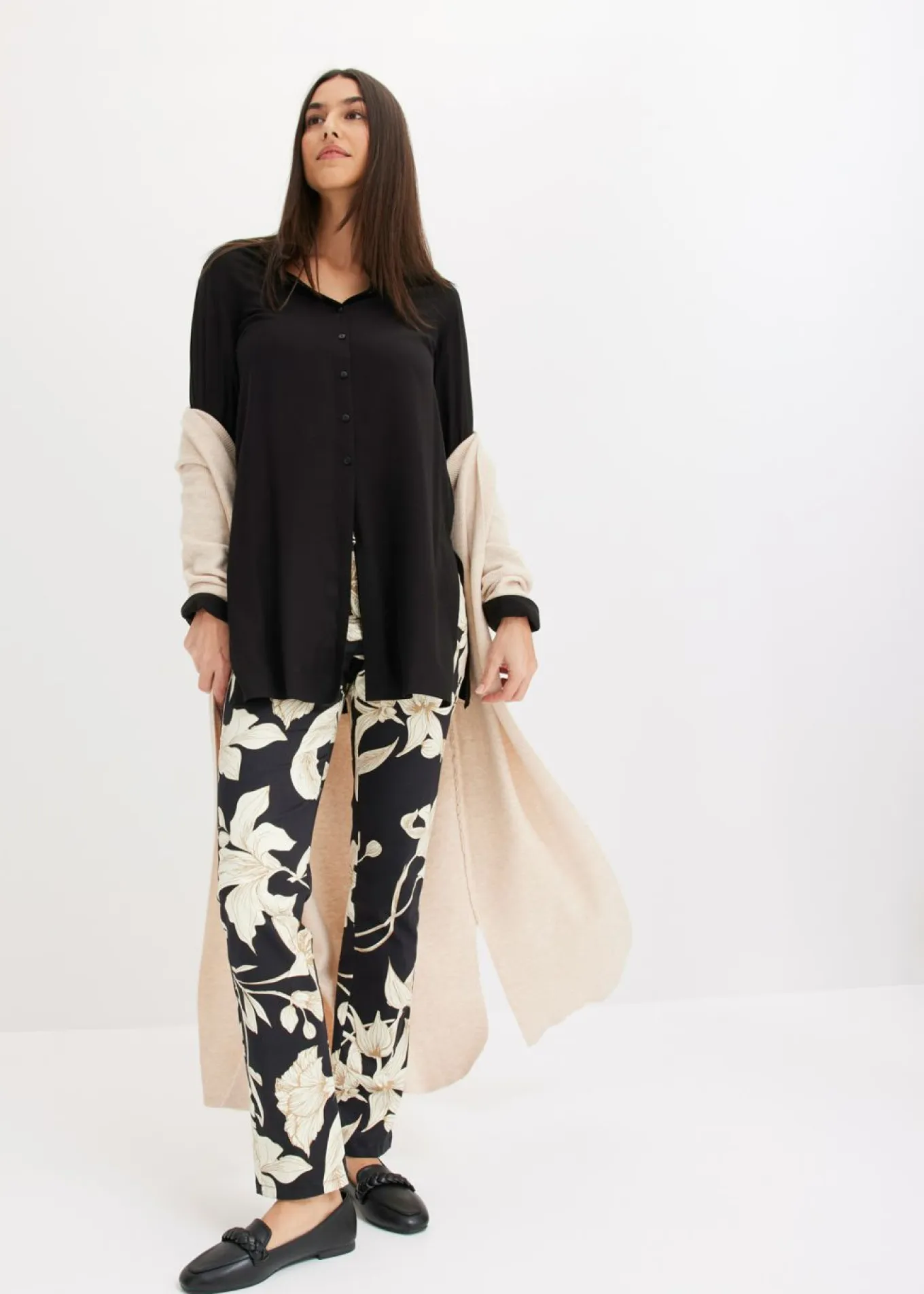 Blusa larga de viscosa