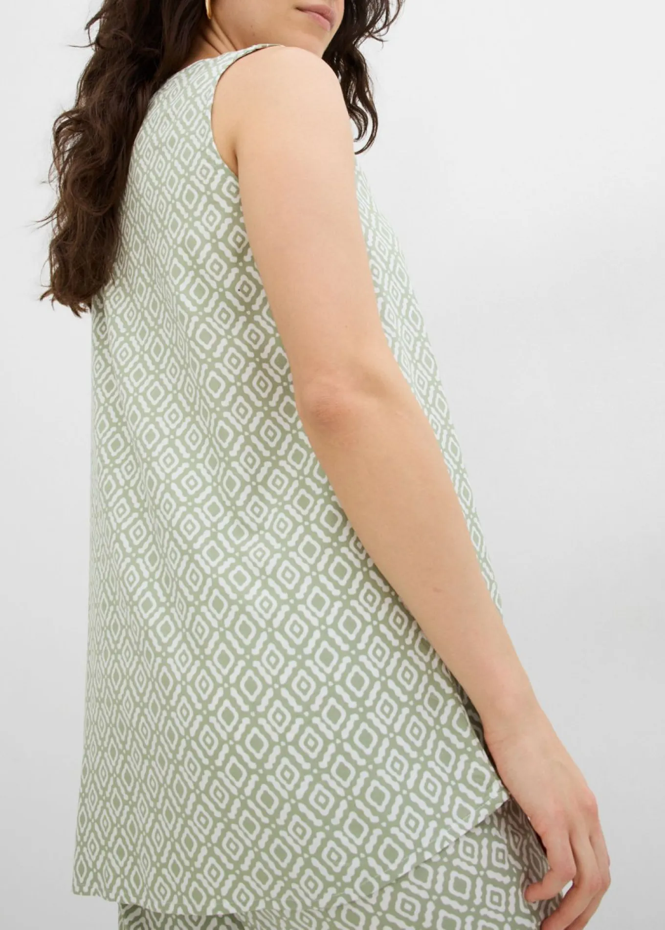 Blusa larga de viscosa suave