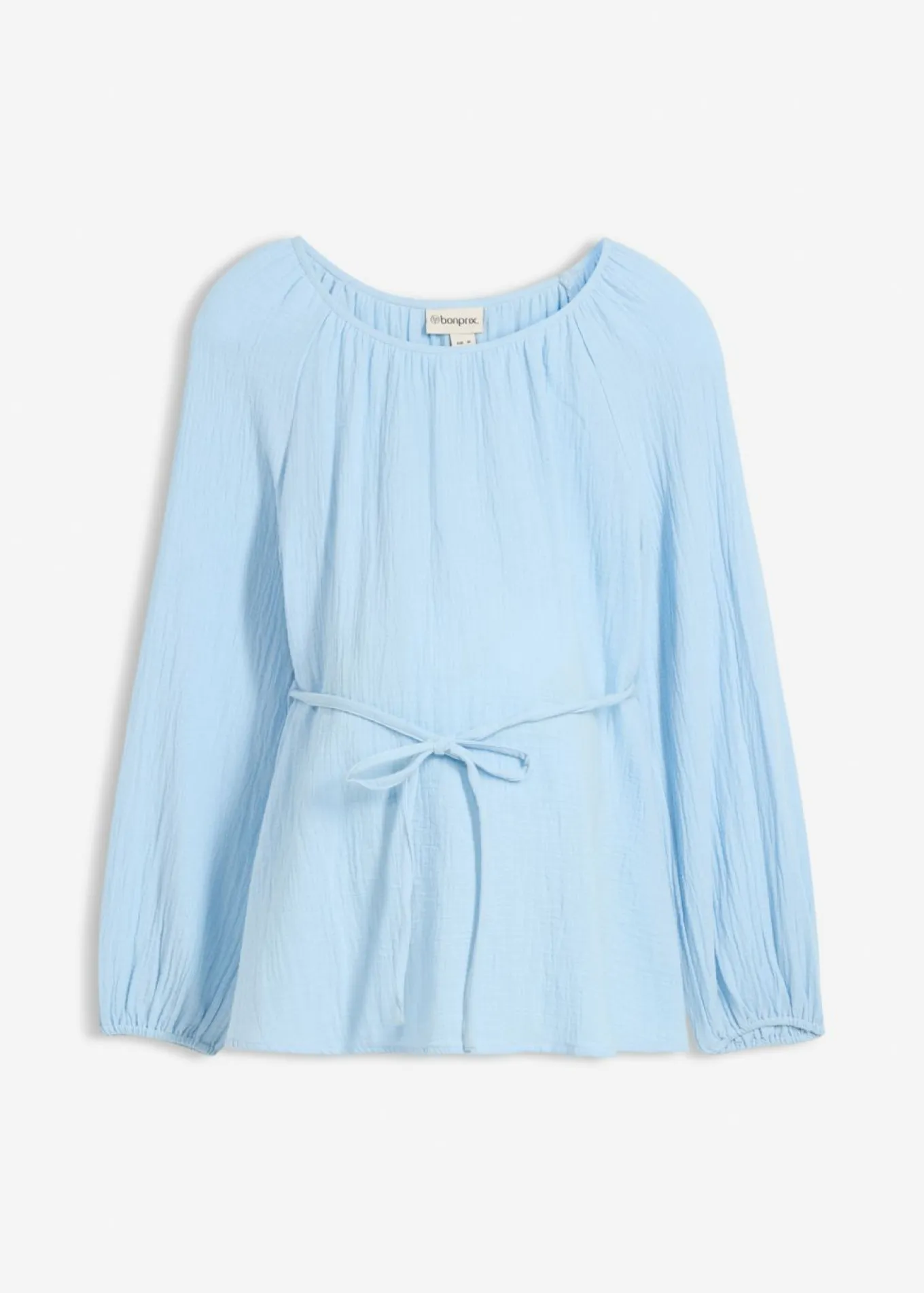 Blusa premamá de muselina pura de algodón
