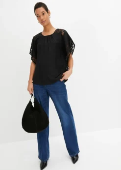 Blusa tipo túnica con aplicaciones