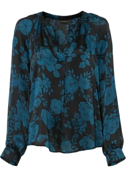 Blusa tipo túnica con ligero crepé