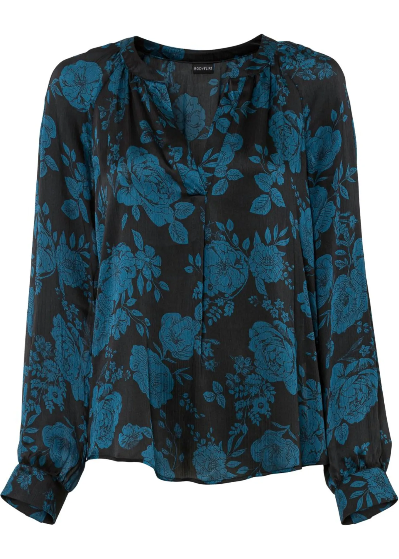 Blusa tipo túnica con ligero crepé